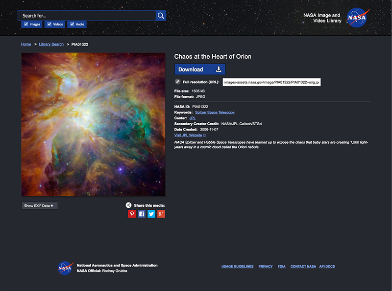 NASA Image and Video Library screenshot 3
